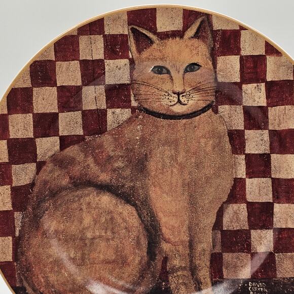 David Carter Brown Country Kitties Cat Decorative Plates 3-Vintage Collectibles - Picture 7 of 10